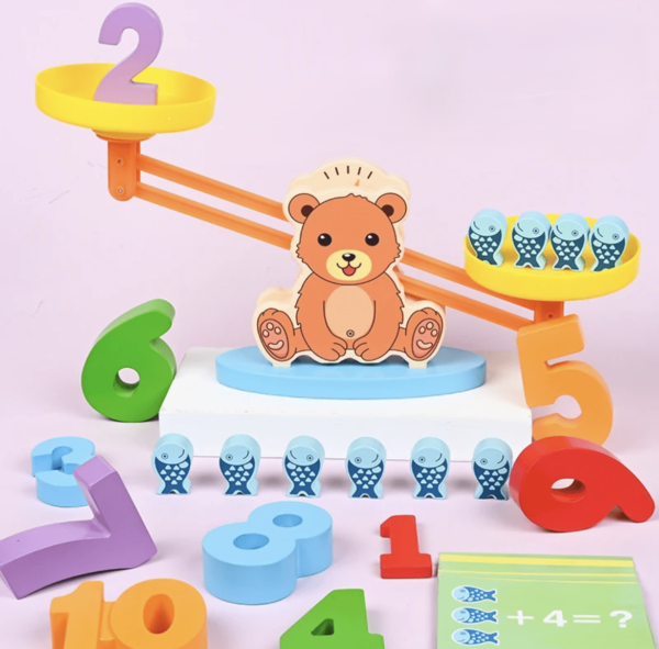 Balance éducative en forme d'ours : Jeu éducatif  – Image 4