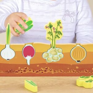 Puzzle 3D bois va faire découvrir le monde souterrain des légumes a vos enfants